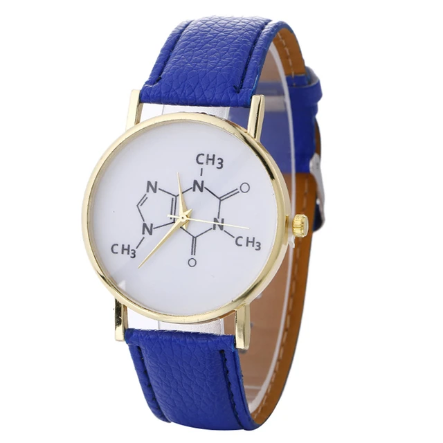 Creative Design Chemical Formula Printed Watch Fashion Women's Dress Watch luxur Creative Design Chemical Formula Printed Watch Fashion Women's Dress Watch luxur