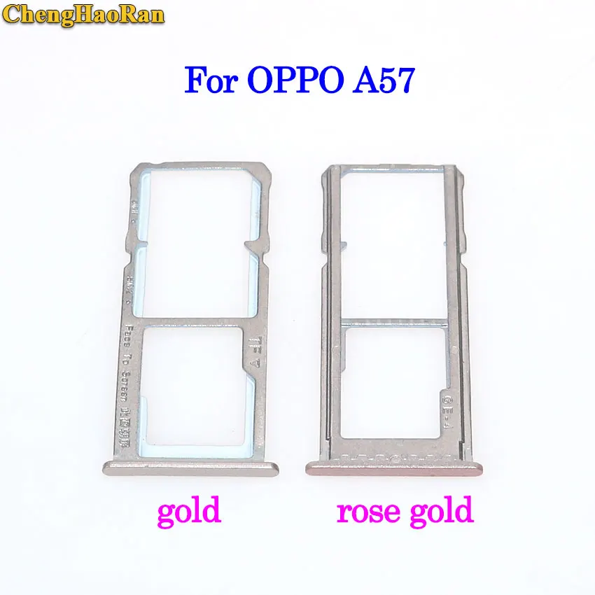 ChengHaoRan для OPPO A5 A53 A57 A59 Dual SIM S D/TF адаптер держатель Слот лоток смартфона