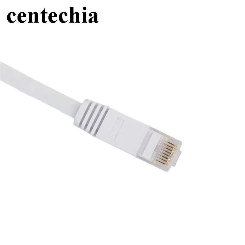 Белый Ethernet кабель 0 5/1/2/3/5/10/15 м высокоскоростной плоский сетевой RJ45 CAT6 патч роутер