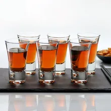 Стеклянный маленький бокал, бокал для белого вина, стакан для виски, 6 комплектов