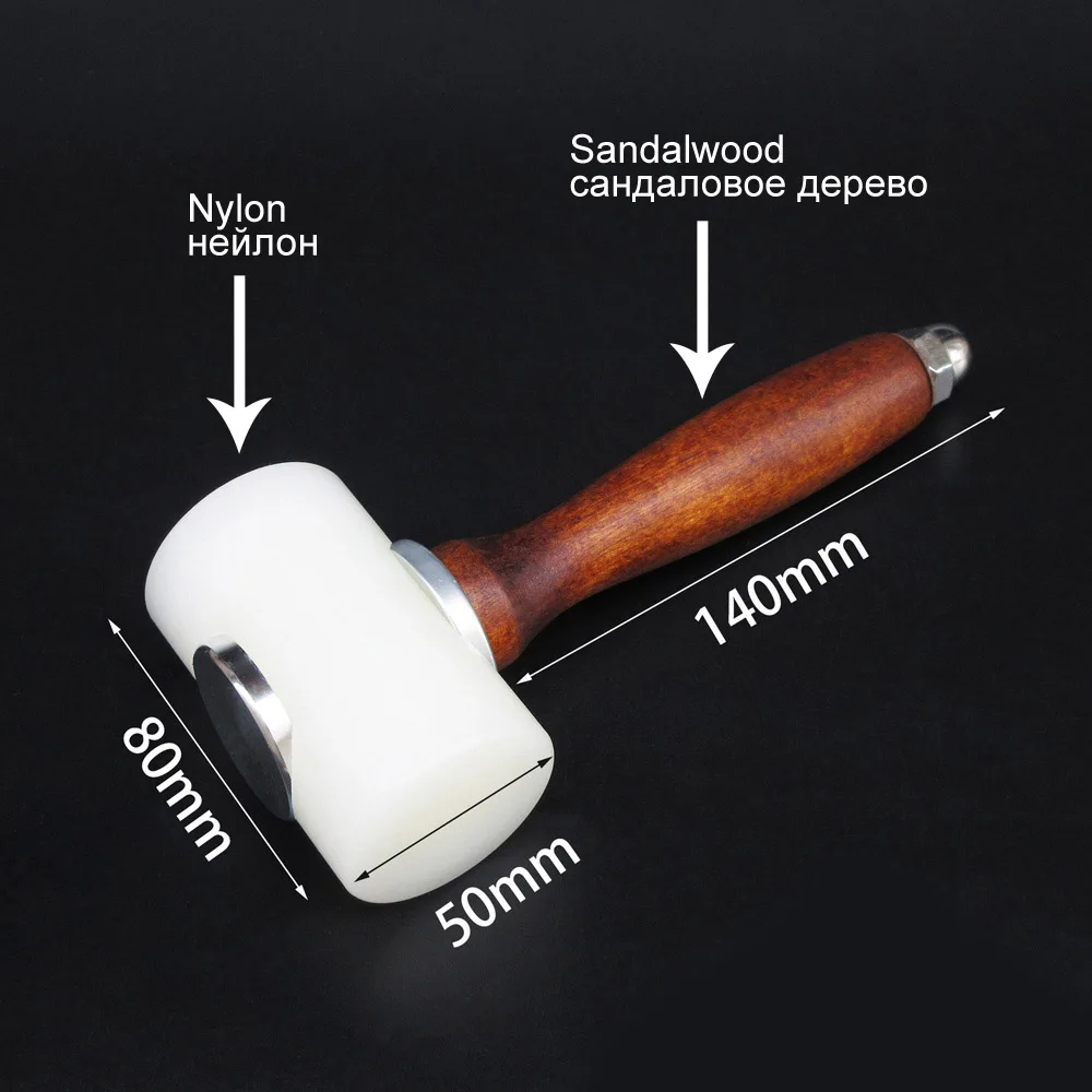 Sanbest Leather Carving Craft Hammer Tool Kit DIY 350/320g Cowhide Punch Cutting Sewing Hammers Tools leather hole punch leather sewing tools leather puncher craft knife kit