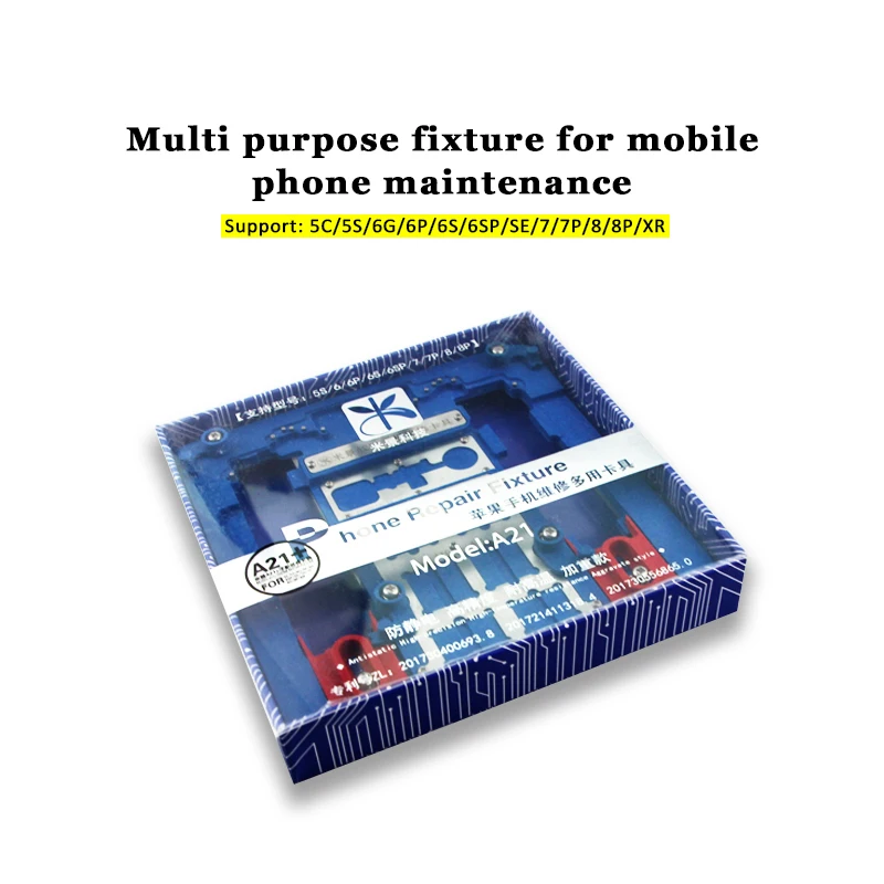 

MiJing A21+ PCB holder fixture For iPhone XR/8P/8G/7P/7G/6SP/6S/6P/6G/5S/5C A10 A9 A8 A7 CPU Nand Chip Repair Tools