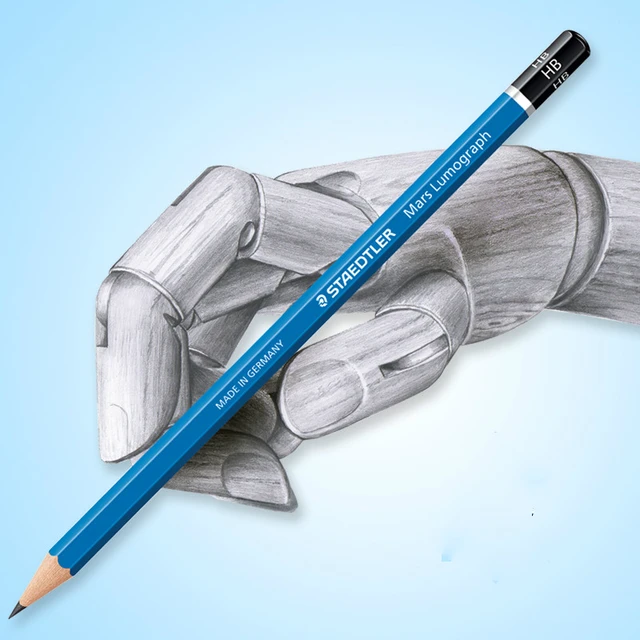 STAEDTLER Mars Lumograph HB Graphite Art Drawing Pencil, 6 Pencils