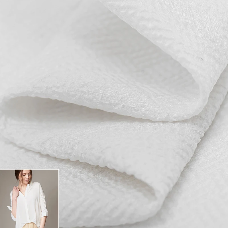50x112cm/piece White Breathable Smooth Soft Drape 100% Real Silk Fabric Cloth For Manual Dress Clothing DIY Sewing Patchwork | Дом и сад