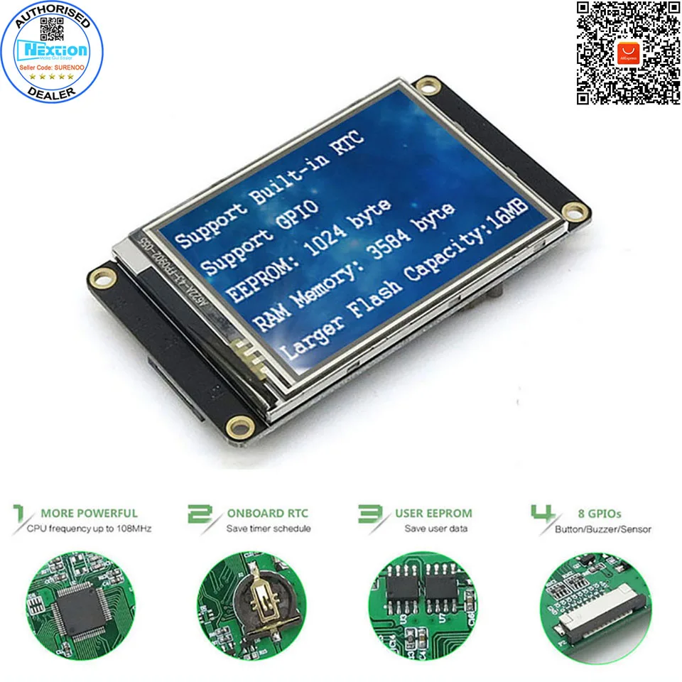 2 8 quot nextion enhanced hmi intelligent smart usart uart serial touch tft lcd module display panel 2 8 quot nextion enhanced hmi intelligent smart usart uart serial touch tft lcd module display panel