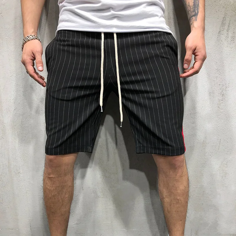 New Hot Men Sports Half Pants Striped Middle Waist Breathable Slim Fit Male Shorts for Summer YAA99 New Hot Men Sports Half Pants Striped Middle Waist Breathable Slim Fit Male Shorts for Summer YAA99