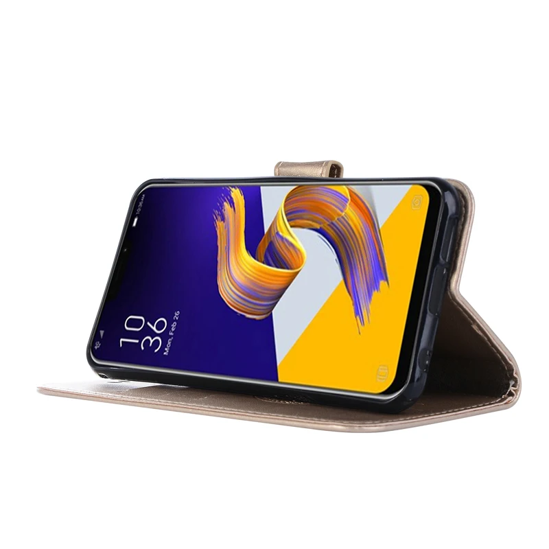 Кожаный чехол книжка для ASUS ZenFone MAX (M1) ZB555KL X00PD ZenFoneMAX с отделением карт телефона ZB555