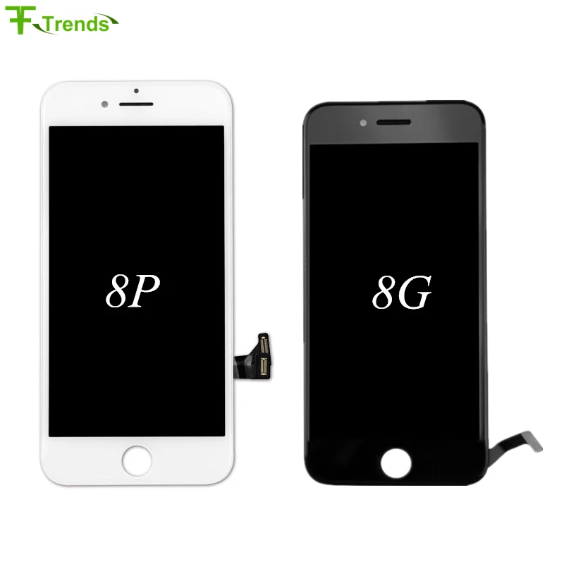 

20pcs/lot No Pixel No Dead Lcd Display for iPhone 8g 8plus Touch Screen Assembly Replacement lcd White Black Free Dhl FFtrends