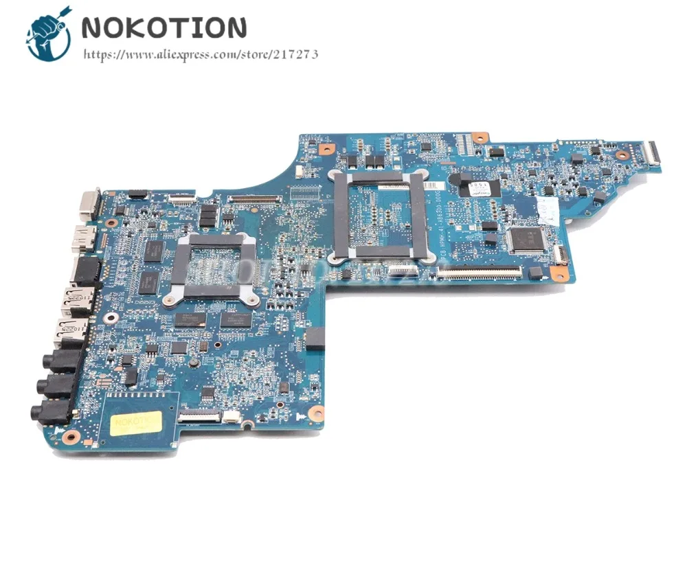 70% OFF  NOKOTION 641576-001 For HP PAVILION DV7 DV7-6000 Laptop Motherboard Socket S1 DDR3 RS880MD HD6650 1