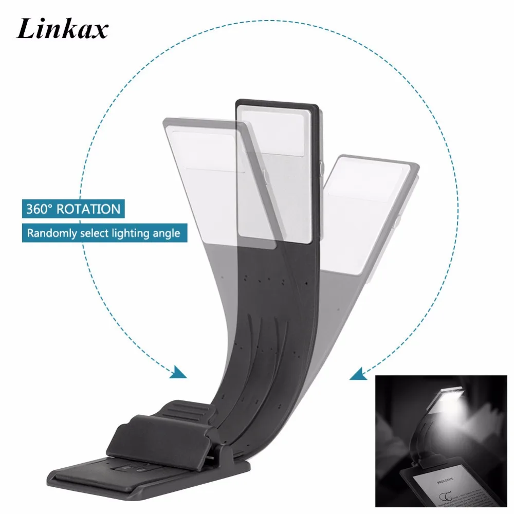 High Quality Fold Bending Dimmable LED Book lights USB Rechargeable Eye