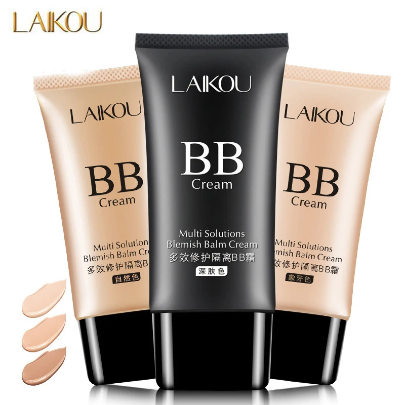 LAIKOU 50g Whitening Isolation Concealer Makeup Liquid Foundation Moisturizing Oil Control Face Beauty BB&ampCC Cream |
