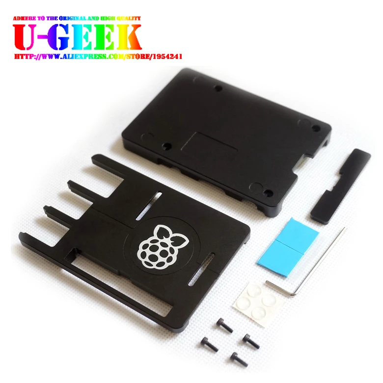 UGEEK New! Ультратонкий корпус с ЧПУ из алюминиевого сплава для raspberry pi 3 model b 2 B / +