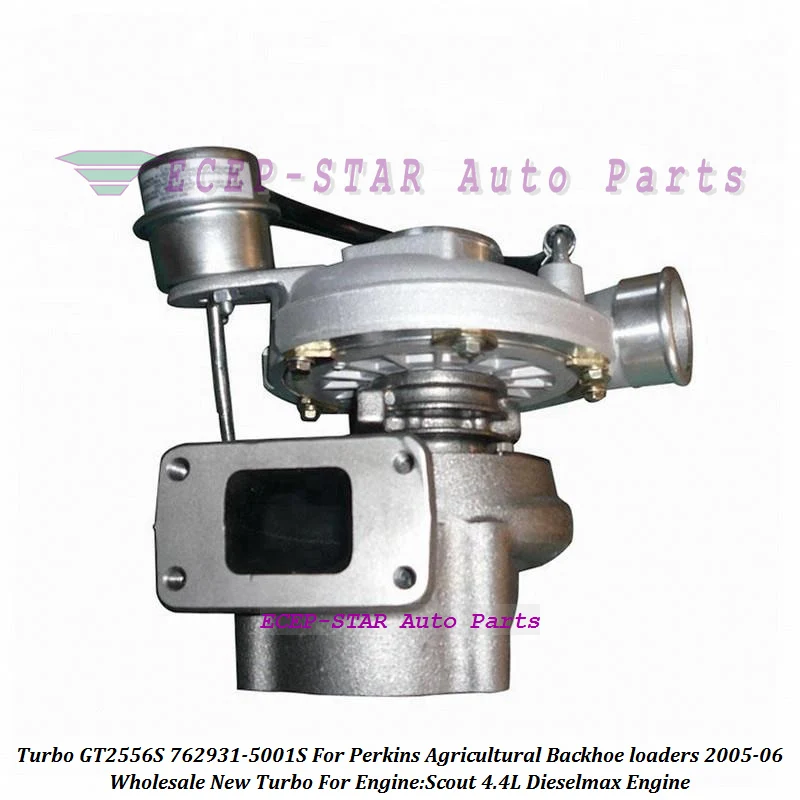 GT2556S Turbo 762931-5001S 762931 Turbocharger For Perkins Agricultural Backhoe loaders 2005-06 with Scout 4.4L Dieselmax Engine  (1)