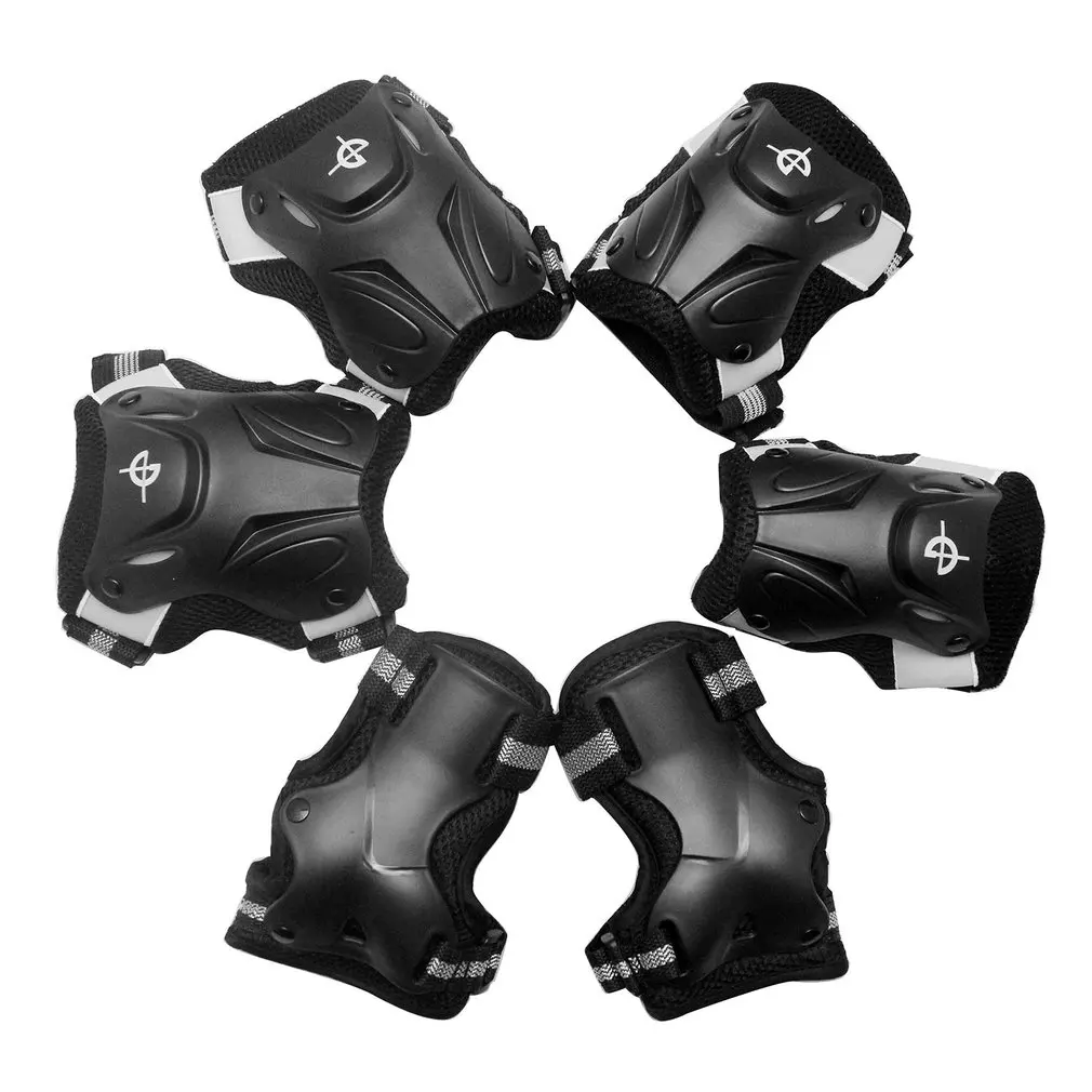 6 PCS Men Women Sports Roller Skating Skateboard Skiing Elbow Knee Pads