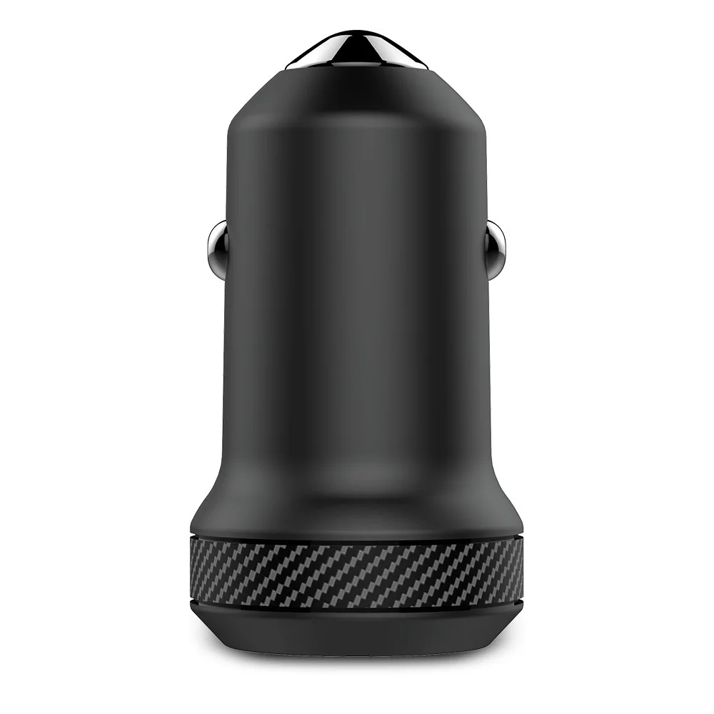 Автомобильное зарядное устройство SeenDa 27W PD3.0 Dual USB для iPhone XS Max 8 7 6 Type C PD Быстрая