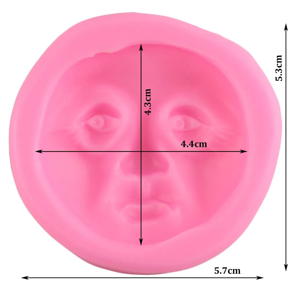 3D Moon Face инструменты для приготовления пищи Силиконовые Формы Торт Шоколадные конфеты для приготовления желе и выпечки Плесень инструменты для украшения тортов из мастики