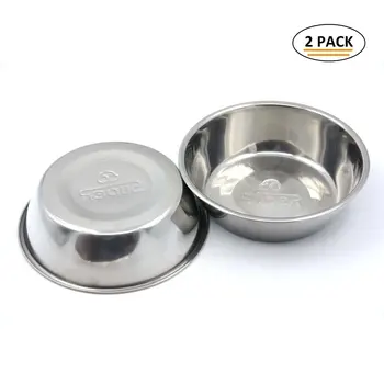 

Super Design Stainless Steel Pet Bowl Package for Dogs and Cats, 1 Pack of 2