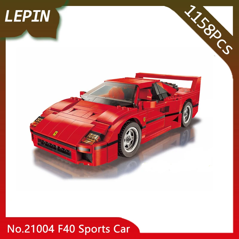 

Doinbby Store Technic Series F40 Sports Car 21004 1158pcs Model Building Blocks set Bricks Compatible with Legoings