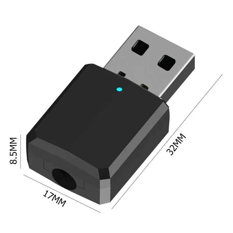 USB Bluetooth 5,0 Ключ адаптер кабель 2 дюйма беспроводной музыкальный аудио приемник передатчик для автомобиля ПК Компьютер ТВ динамик наушники