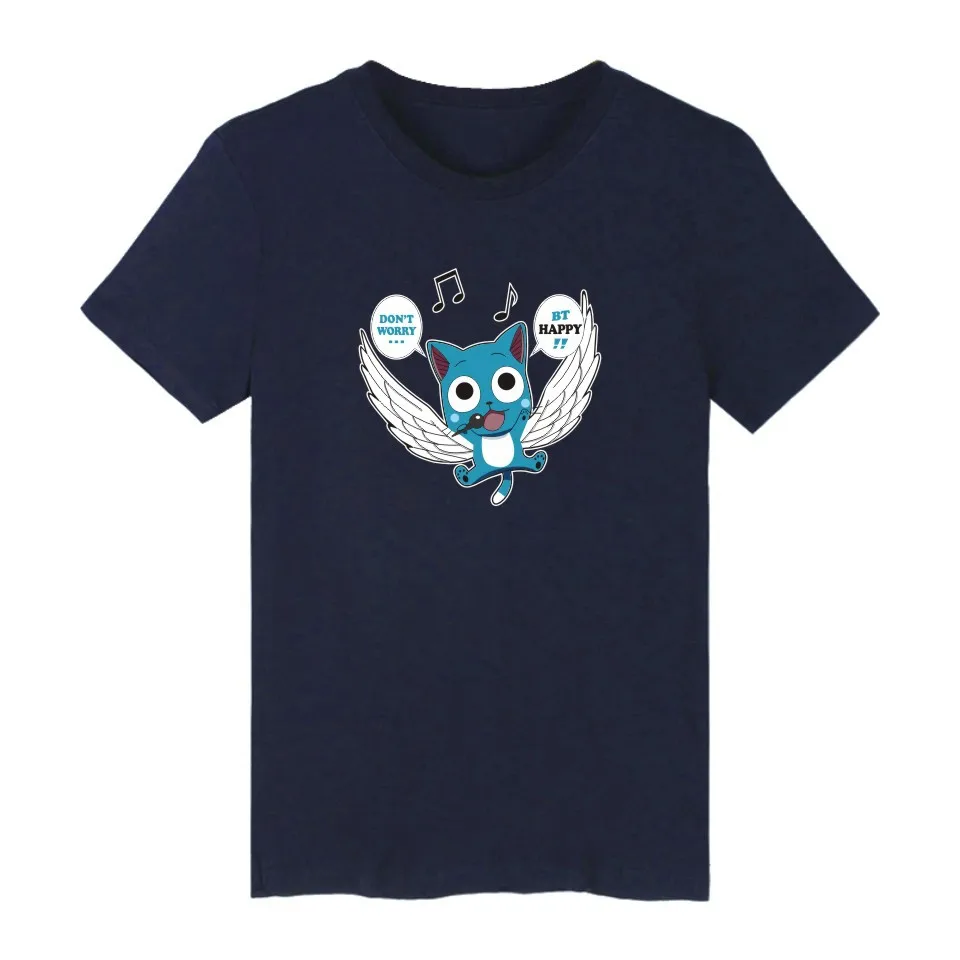 

Fairy Tail Happy T Shirts Tshirt Men Women Kid Girl Anime Clothing