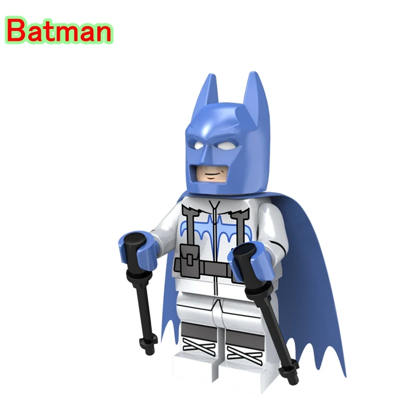 

Batman with Ski Suit Blue Cape DIY Bricks Single Legoing DC Superheroes Movie Dolls Building Blocks Toys For Children PG179