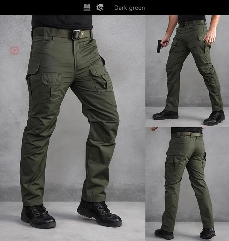 Army Green XZ Ripstop легкие водонепроницаемые военные брюки, тактические брюки, мужские камуфляжные брюки, походные брюки, армейские камуфляжные штаны - Цвет: Army Green
