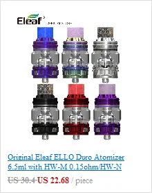 Склад Eleaf iJust 3 комплект с ELLO Duro World Cup 810 капельный наконечник HW-M/HW-N встроенный 3000 мАч электронная сигарета