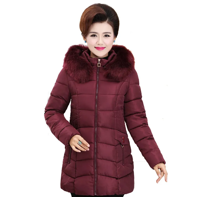 Aliexpress.com : Buy XL 5XL Winter Coat Middle age Women Plus Size ...