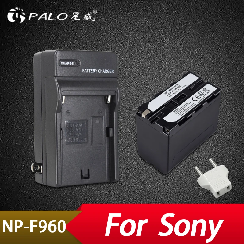 

Palo 1Pcs 7200mAh NP-F970 NP-F960 NP F970 NP F960 Digital Camera Battery +Charger for Sony NP-F960 NP-F970 Battery