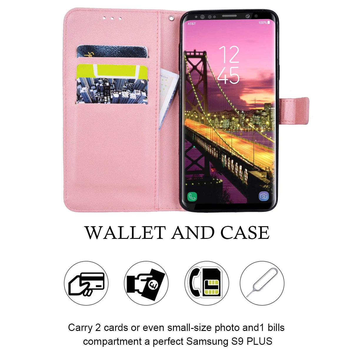 Роскошный чехол GrandEver из искусственной кожи для Samsung Galaxy S8 S9 Plus Note 8 J7 с откидной