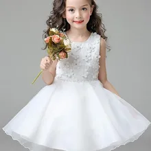 Платье для девочек держащих букет невесты на свадьбе детская летняя шифоновая одежда детские платья для девочек белое платье принцессы высокого качества для маленьких девочек возрастом от 2 до 12 лет