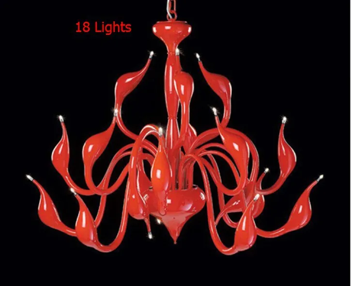 18 lights red color