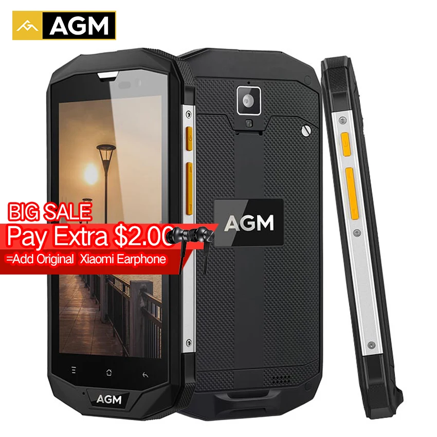 bilder für Neue AGM A8 SE IP68 Wasserdichte handy 5,0 "Android 7.0 4050 mAh 2 GB + 16 GB Qualcomm MSM8916 Quad Core OTG NFC 4G smartphone bilder für Neue AGM A8 SE IP68 Wasserdichte handy 5,0 "Android 7.0 4050 mAh 2 GB + 16 GB Qualcomm MSM8916 Quad Core OTG NFC 4G smartphone