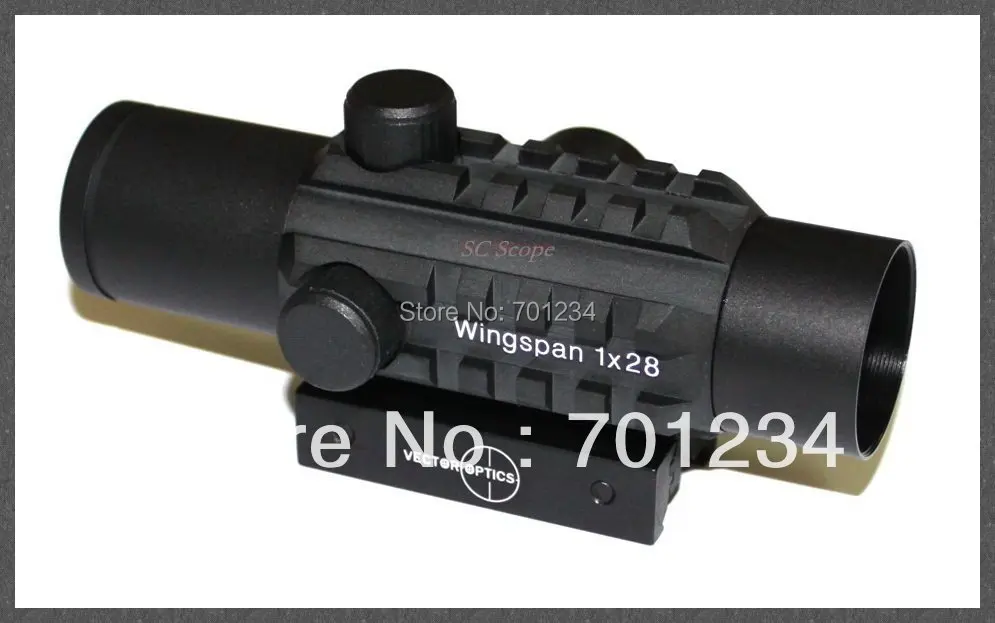 

Vector Optical Wingspan 1x28 Red Dot Rifle Scope Sight with Tri Rails for 20mm Rail Hunting use