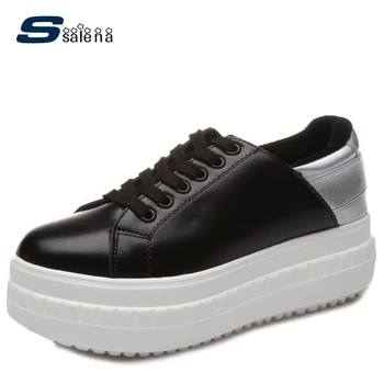 

Flats Women Shoes New Design Leather Casual Shoes Women Non-Slip Female Flat Platform Shoes AA30146