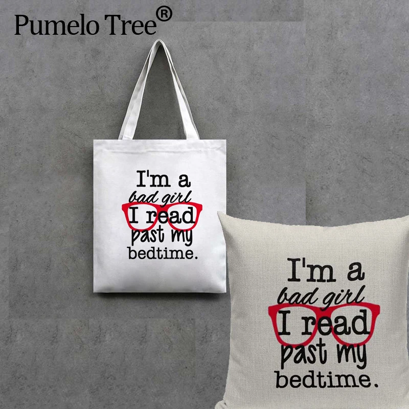 

Shopping Bag Tote Storage Bags Convenience Shoulder Handbags Book Reading Cushion Cover Printed Linen Bag For Food 1PCS/Lot