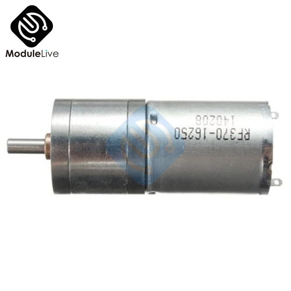 25GA370 DC 12V редукция скорости двигателя электрический 60RPM Мощный крутящий момент 25