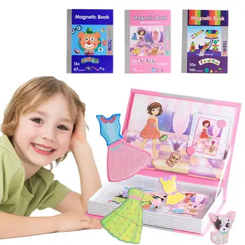 

Jigsaw Toy for Kids Magnetic Puzzle Sheet Cartoon Animal Science and Education Puzzle Game Toys