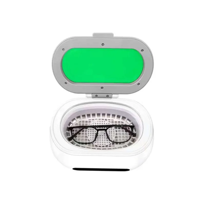

600ml Household Mini Ultrasonic cleaner Jewelry Watch Necklace Glasses Cleaner Touch Control Interface Stainless Steel Tank