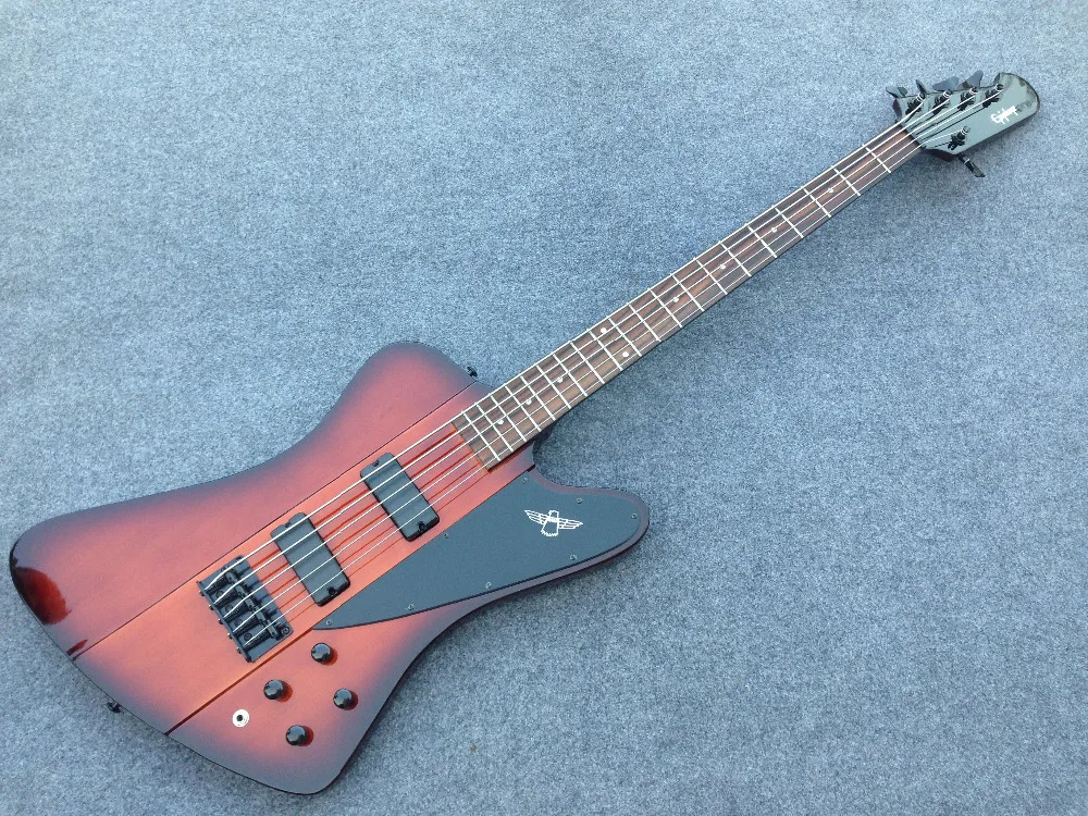 EPI Thunderbird IV Sunburst 4 String Electric font b Bass b font font b Guitar b