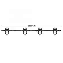 Сексуальная девушка пленка оконная наклейка американская дверь сарая шкив Оборудование Подкова односторонняя 3,66 метров двойная дверь мини украшение