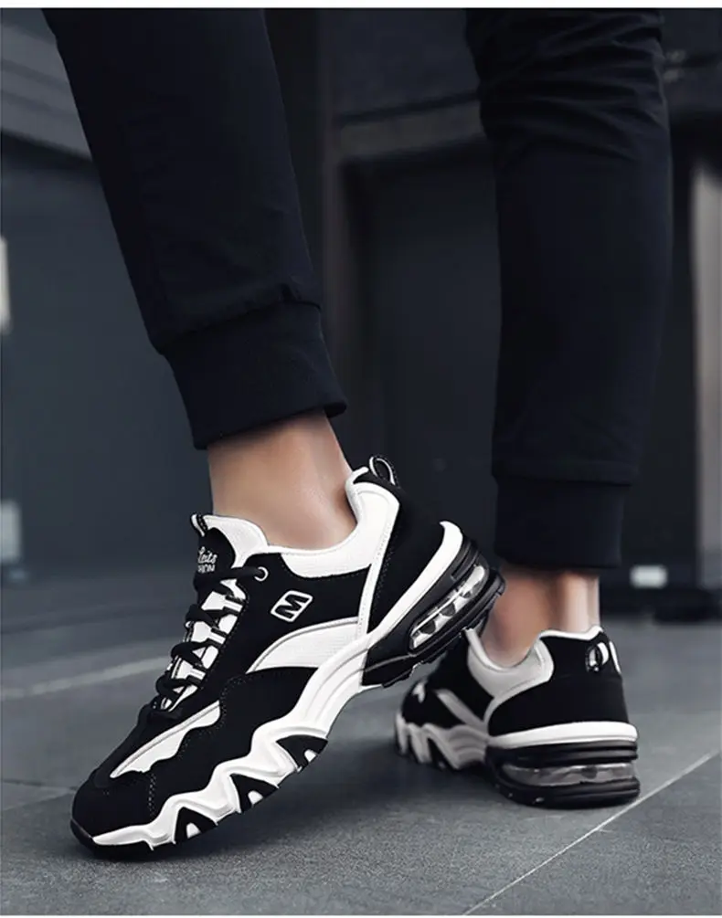 Brand High Top Lovers Air Black White Tenis Sneakers Fashion Shoes Men Casual Breathable Mesh Lace Up Hot Mens Shoe (6)