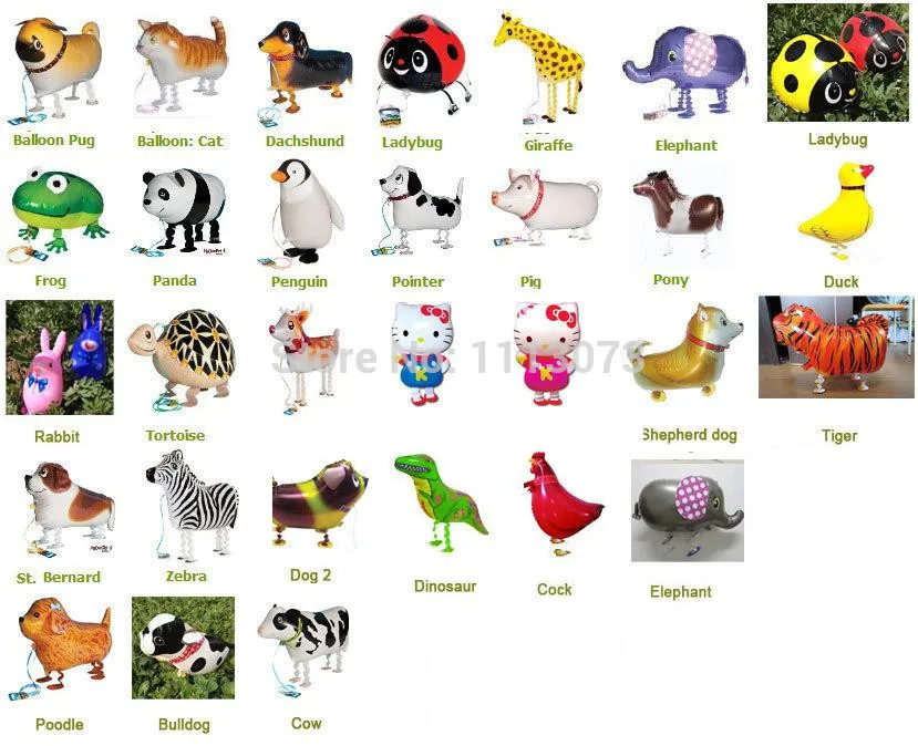 Классические игрушки 10 шт./партия ассортимент дизайн шарик для домашних животных гибридные модели воздушные шарики в виде животных детские праздничные игрушки подарок для мальчика девочки - Цвет: Многоцветный