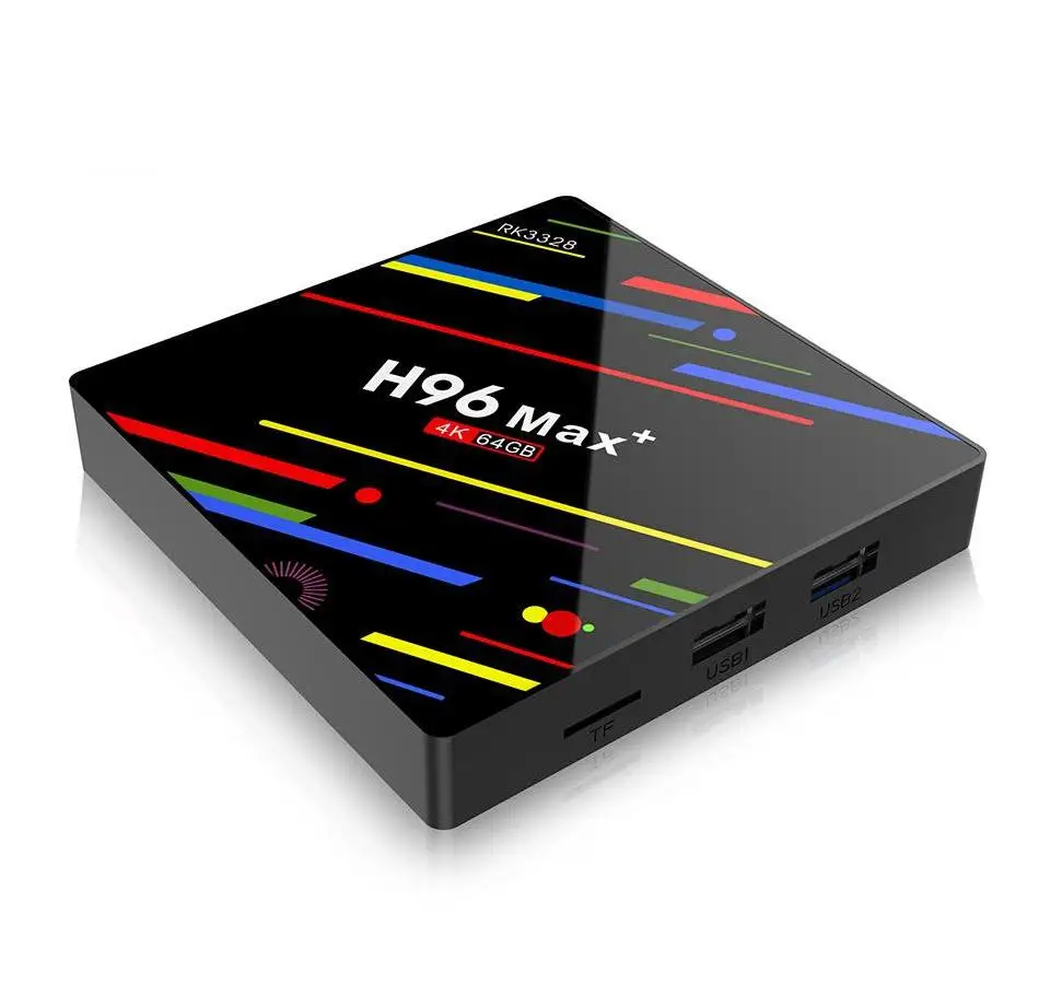 Новейший H96 Max+ Android tv Box Android 9,0 2,4G 5G WiFi Ip tv 4K box 4G 64G или 4G 32G или 2G 16G Голосовое управление GROS RK3328