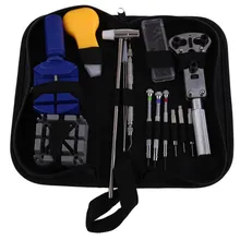 Nuevo 13 unids Reparación de Relojes Tool Kit Abrelatas de la Caja Enlace Remover Primavera Bar Remover Herramienta Pinzas Estuche