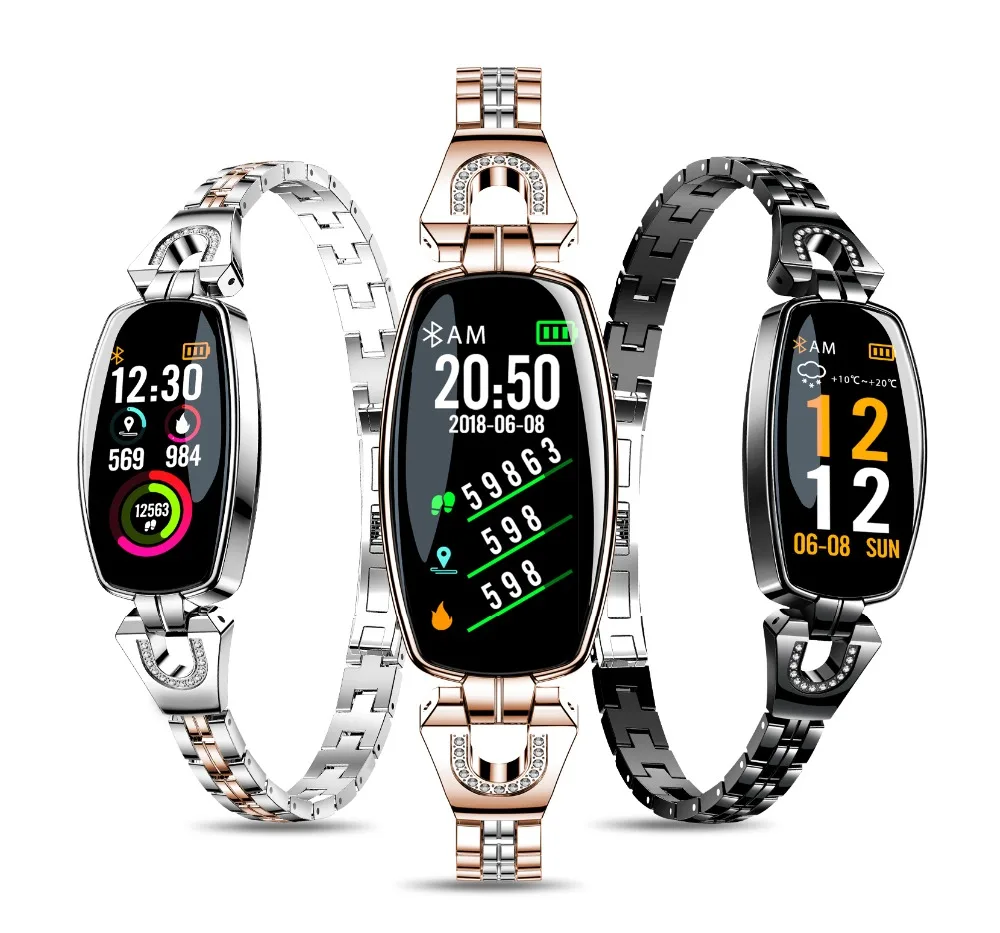 BINGER New Fashion Smart Watch For Women Heart Rate Activity Step Counter Calorie Smart Bracet Blood pressure Bluetooth bracelet