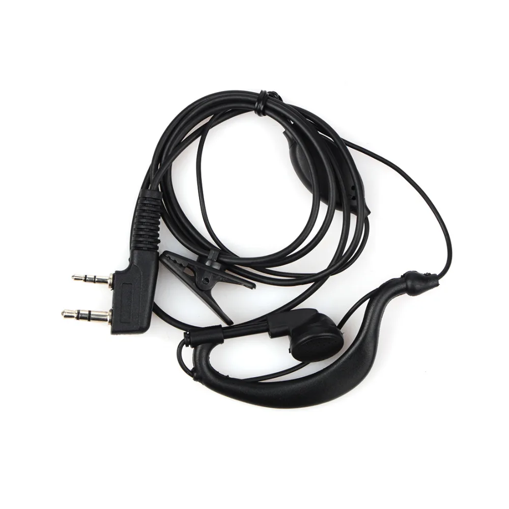 

Acoustic Tube PTT Mic Earpiece Walkie Talkie Headset for Kenwood Baofeng Bf-888s UV5R UV-82 Retevis RT22 H777