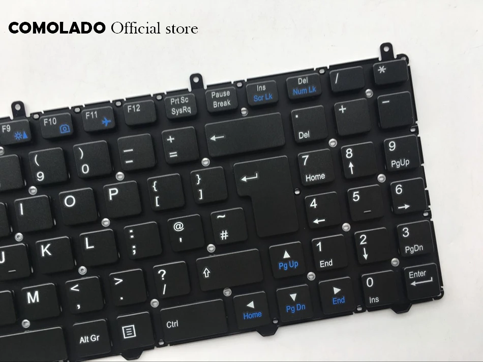 UK keyboard For Clevo W650SR W650 W655 W650SJ W6500 Black Without Frame keyboard UK Layout (2)