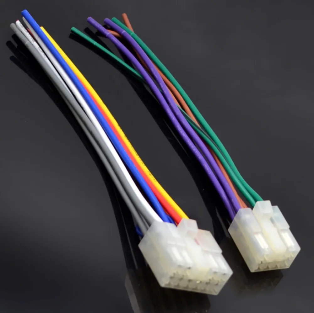 10pair/lot Car Audio Stereo Wiring Harness Adapter For Toyota/Scion Radio CD/DVD Free Shipping with Track Number 10000879-in Wiring Harness from Home ...