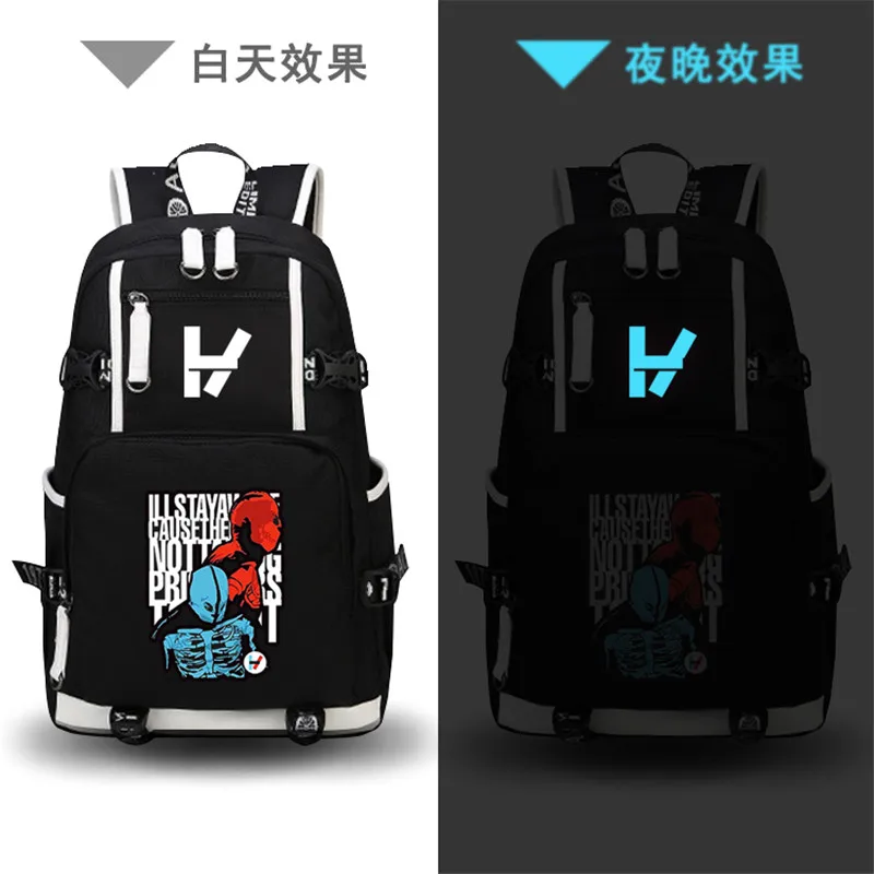 

Twenty One Pilots Rock Music Band Travel Backpack Hip-pop Mochila Masculina Canvas Laptop Backpack School Bags Rucksack Bookbag
